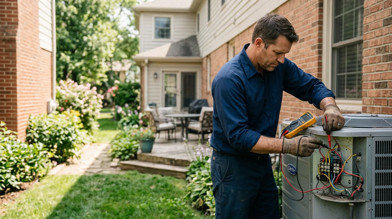 HVAC technician working near Aldrich, MO
